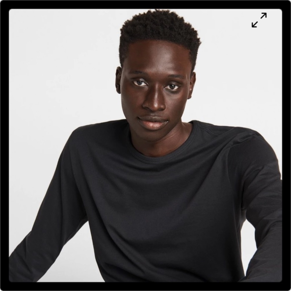 rag & bone Principle Long-Sleeve Shirt Med Black